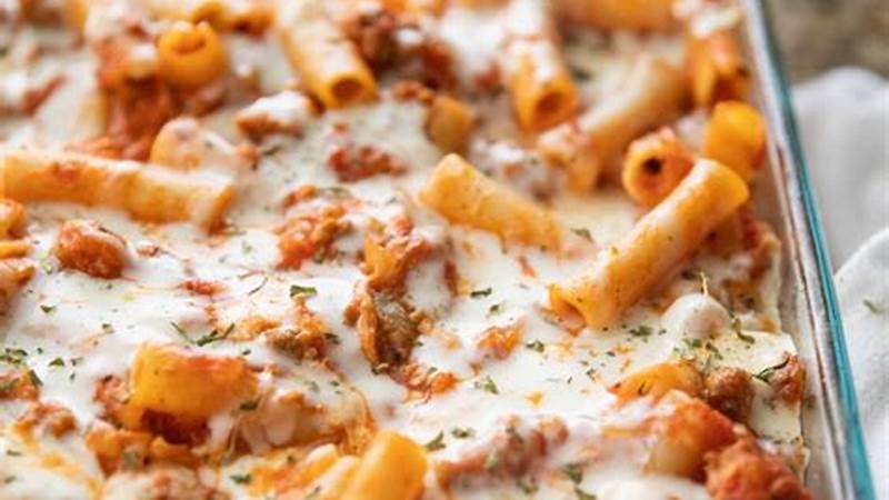 The Foolproof Method for Making Delicious Baked Ziti | Cafe Impact