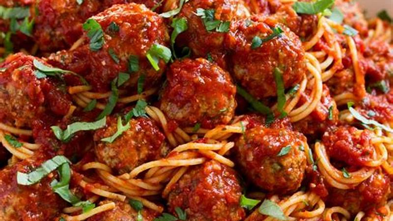 Easy Homemade Meatball Recipe for Delicious Spaghetti | Cafe Impact